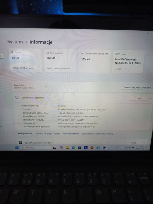 Laptop Tablet Lenovo Ideapad 3 Stan BDB