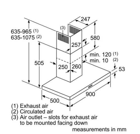 Chaminé decorativa exaustor Siemens