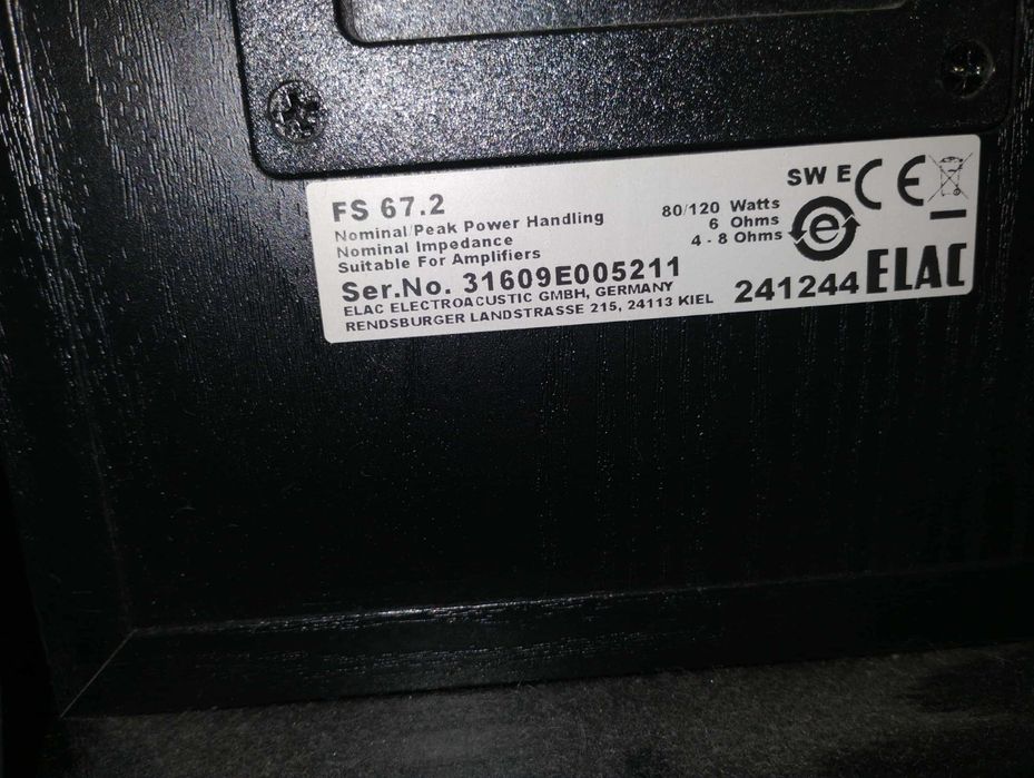 ELAC FS 67.2, Głośniki, Kolumny, Podłogowe, Hi-Fi, Hi-End, Stereo