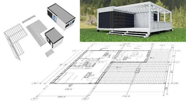 готовий модульний будинок + чан для здачі від 20500 дол.