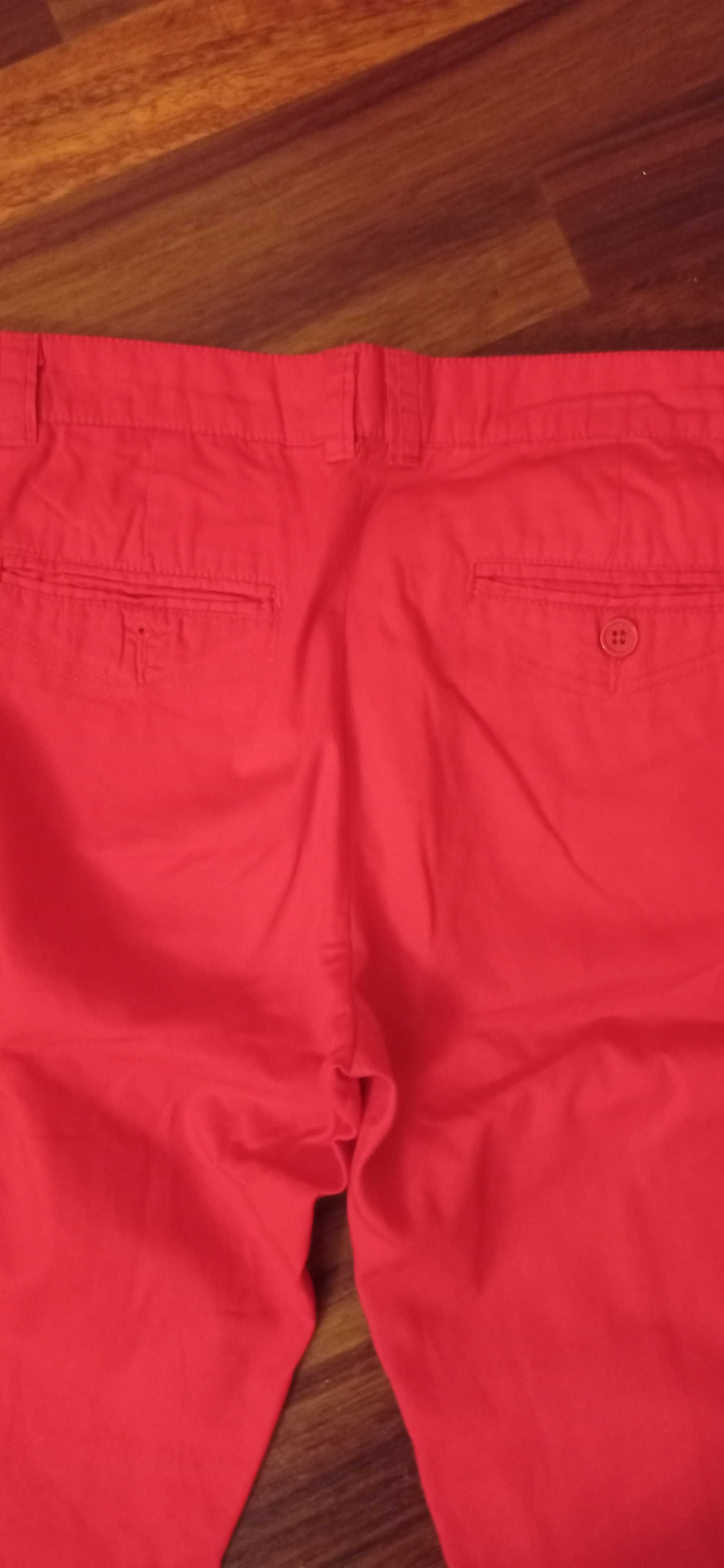 Spodnie z bawełny czerwone