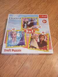 Puzzle 3w1 Frozen II Kraina Lodu