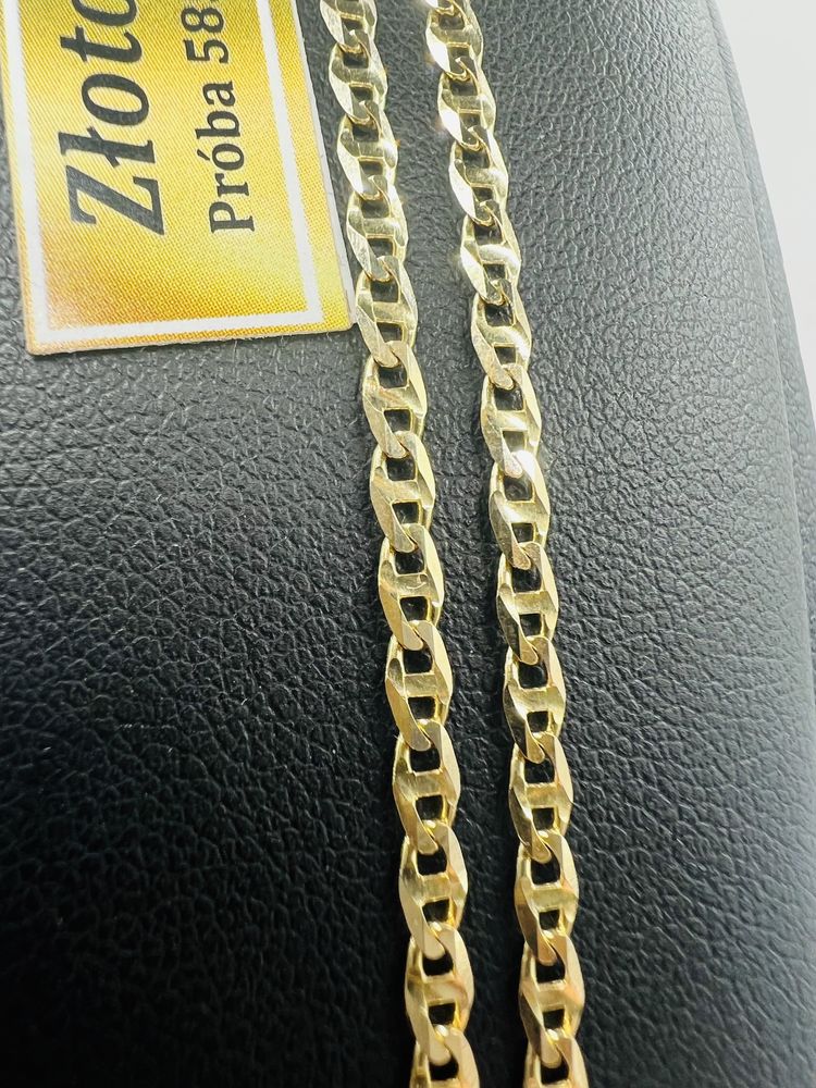 Złoty łańcuszek gucci 50 cm próba 585