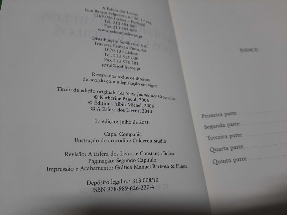 Os Olhos Amarelos dos Crocodilos de Katherine Pancol