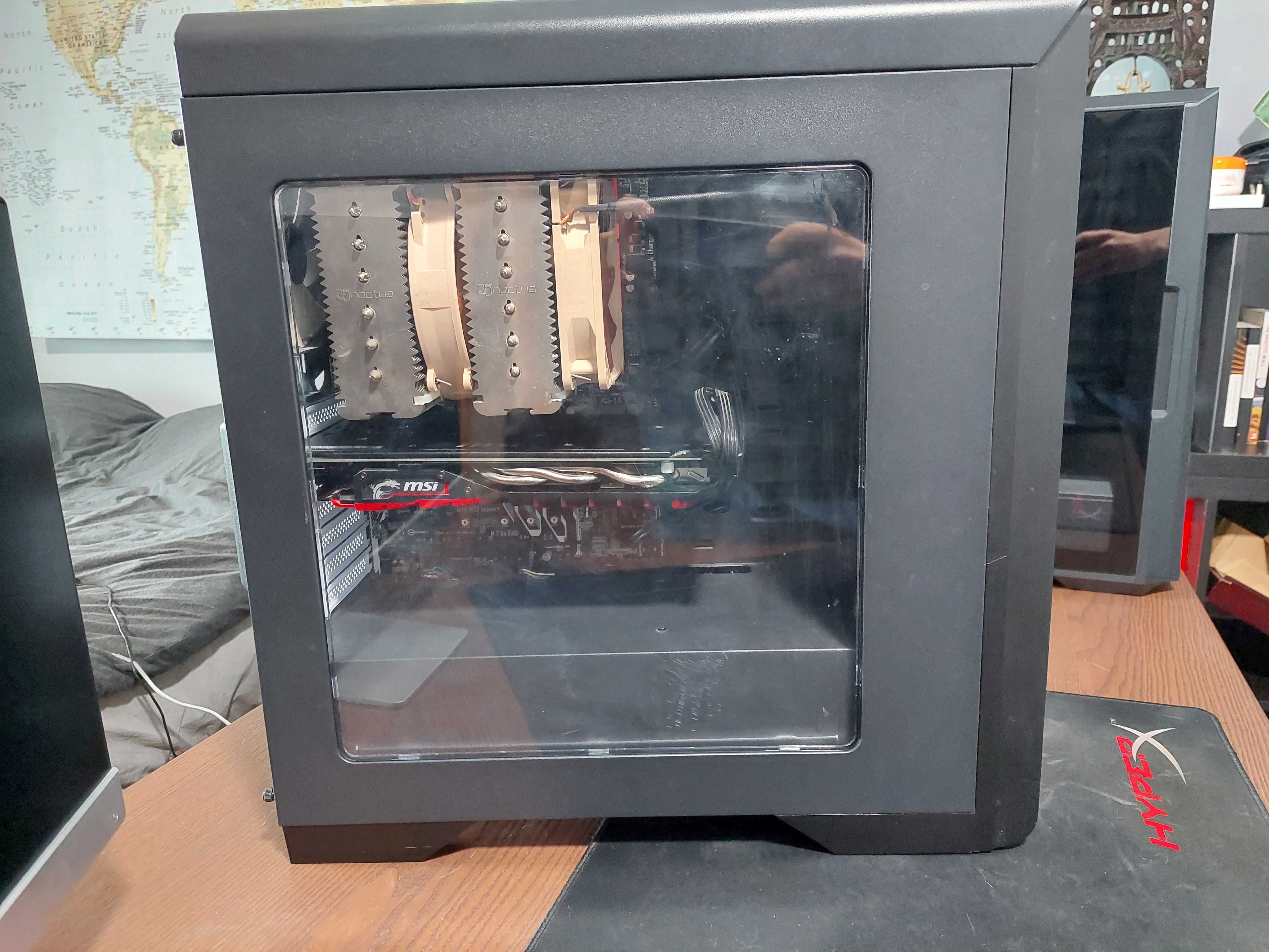 PC gaming + monitor | 1060 6g | 32 gb ram | 3.5 tb | i7 | noctua