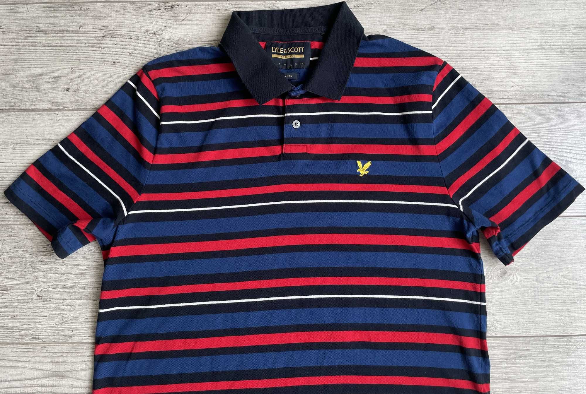 Поло\Футболка Lyle & Scott Relaxed Fit Striped Polo