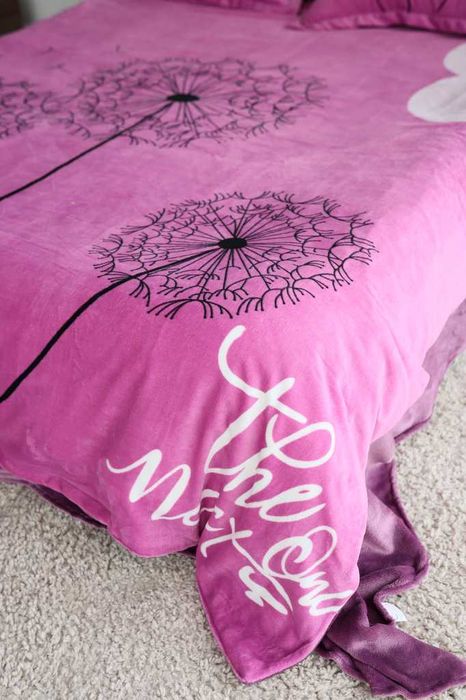 Плюшева постільна білизна (євро)