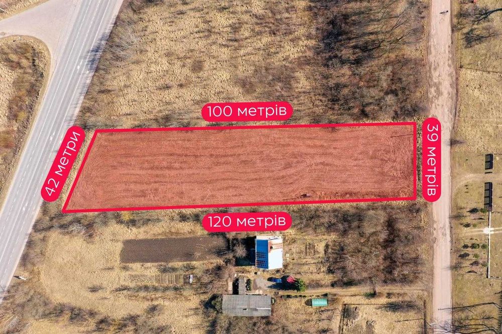 Земля під забудову 46 сот.Довгомостиська