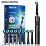Escova de dentes elétrica rotativa + oferta 8 cabeças recarga. Nova.