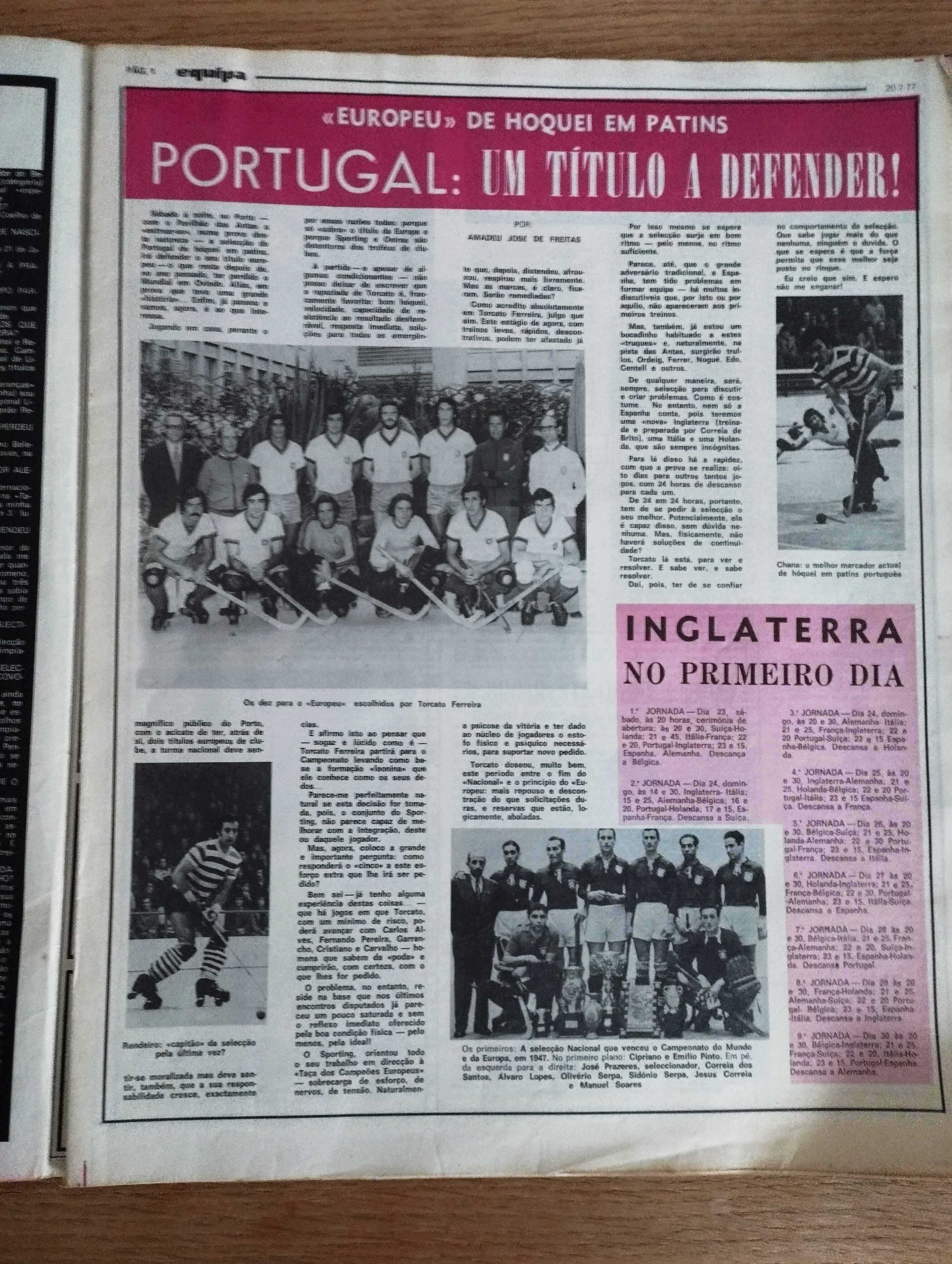 2 Revistas "Equipa" Sporting, Livramento, Beckenbauer