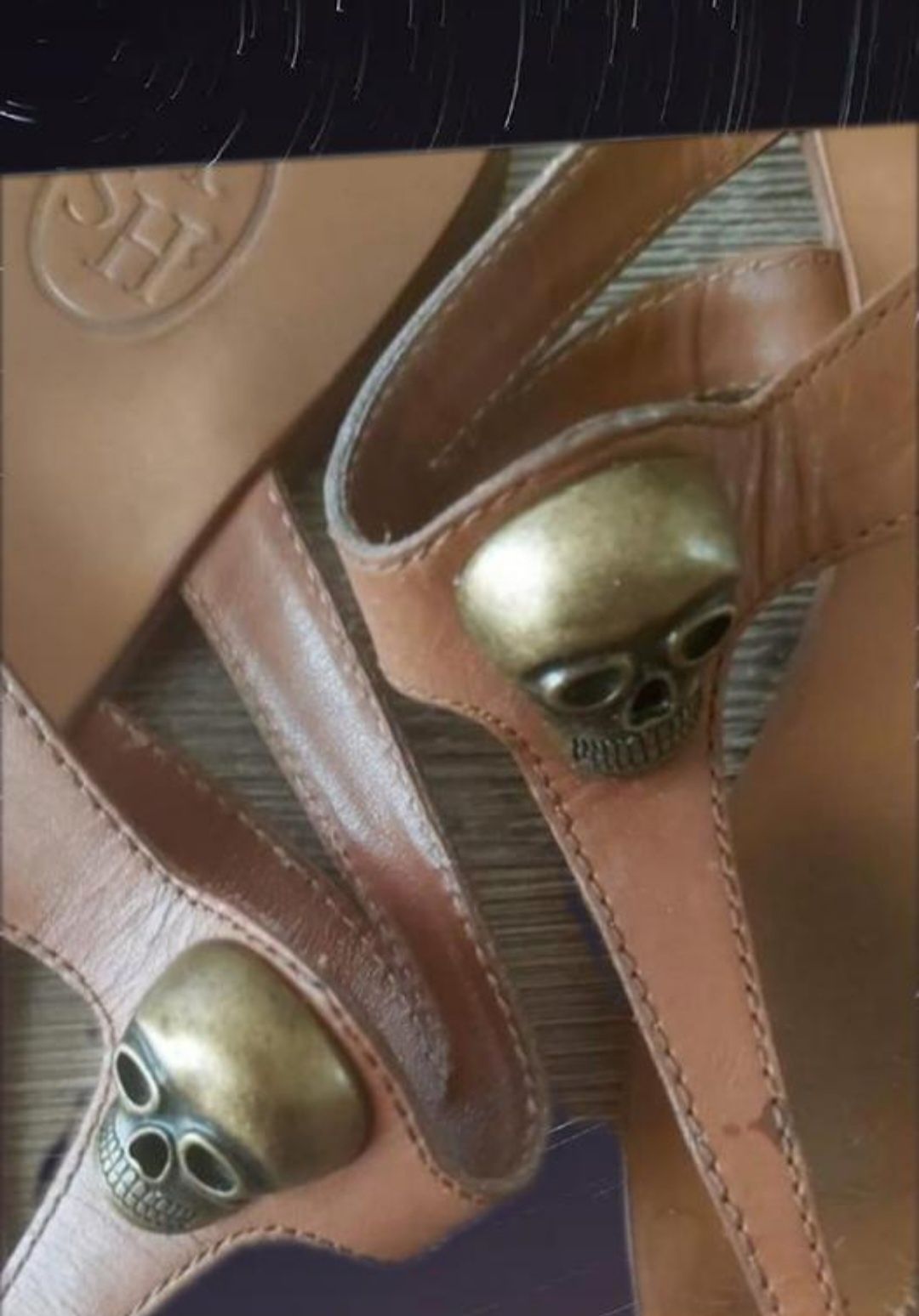 Стильные брендовые кожаные шлепанцы ASH, вьетнамки, размер 40
