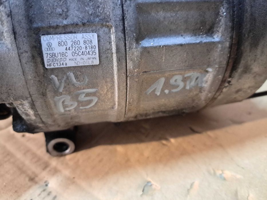 Sprężarka klimatyzacji Volkswagen Passat B5 FL A4 A6 1.6 1.8 1.9 tdi -
