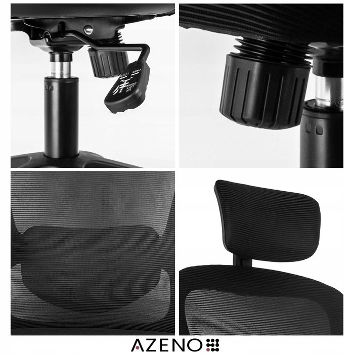 FOTEL obrotowy do biurka krzesło biurowe czarne Powystawowe