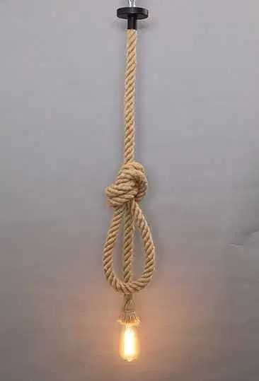 Вінтажний світильник мотузка у стилі лофт 1 метр