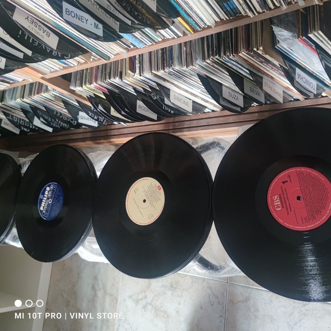 Banco em disco vinil