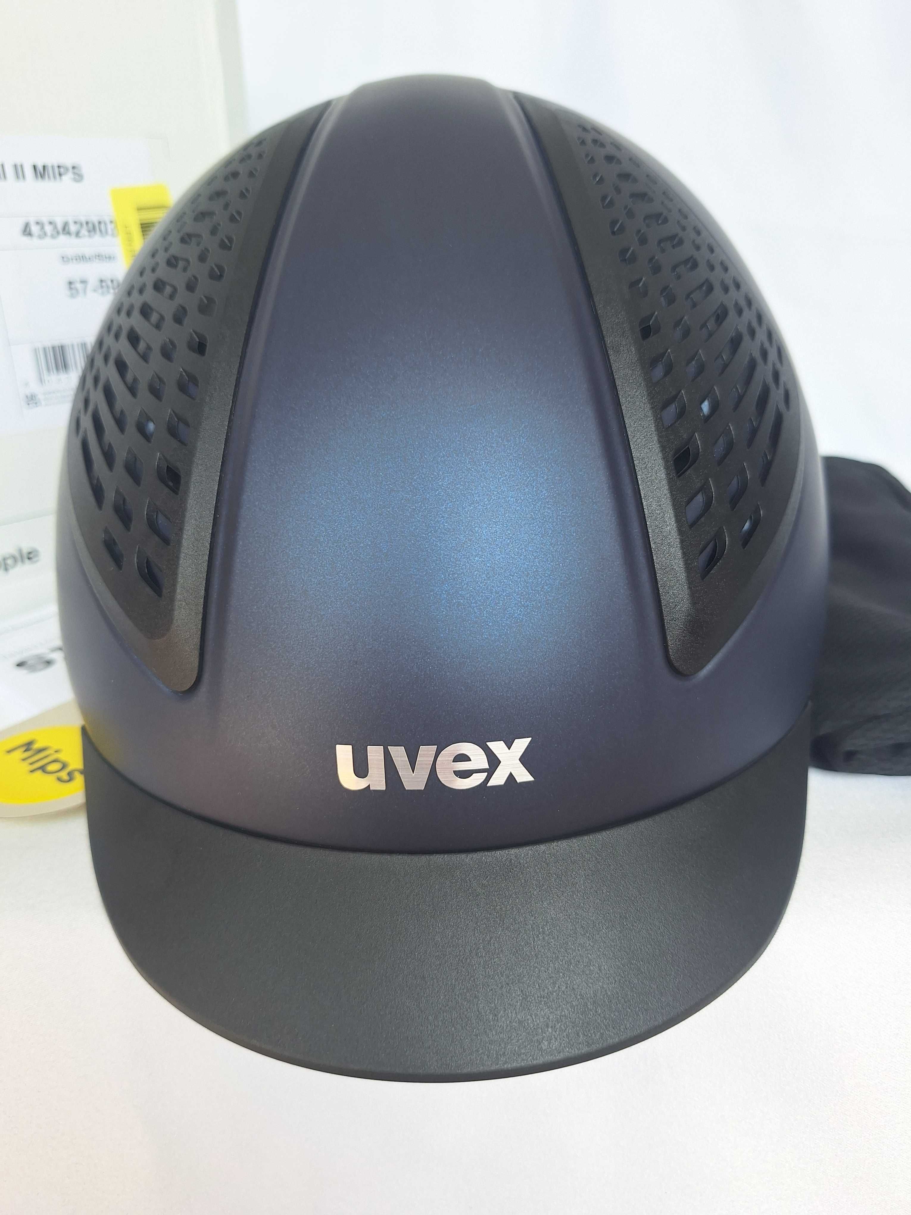 Kask jeździecki toczek Uvex Reithelm Exxential II Mips M/L 57-59cm