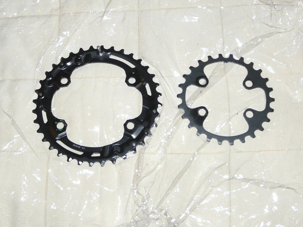 Nowe tarcze Shimano 36/26 do korb XT/SLX