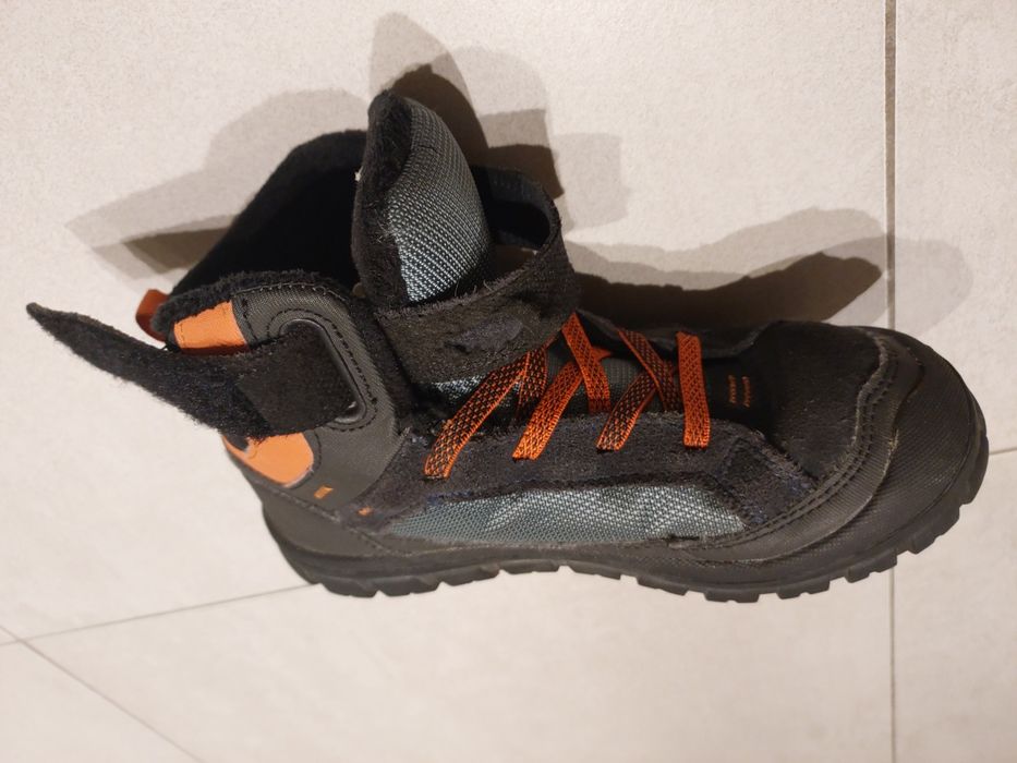 Buty zimowe turystyczne dla dzieci Quechua SH500 Warm wodoodporne r.32
