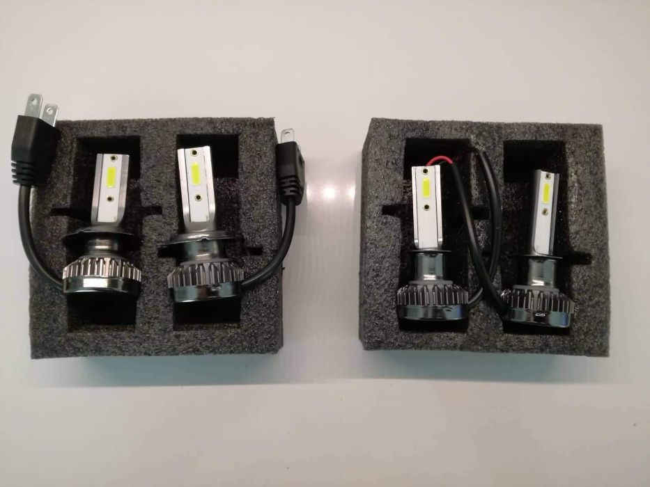 Lâmpadas led H1/H4/H7/H11/HIR2 9012 c/ ventoinhas 8000/10000/14000