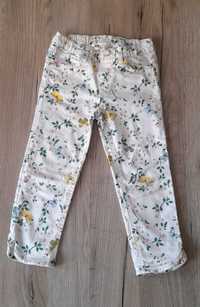 Spodnie jeans H&M 116 w kwiaty