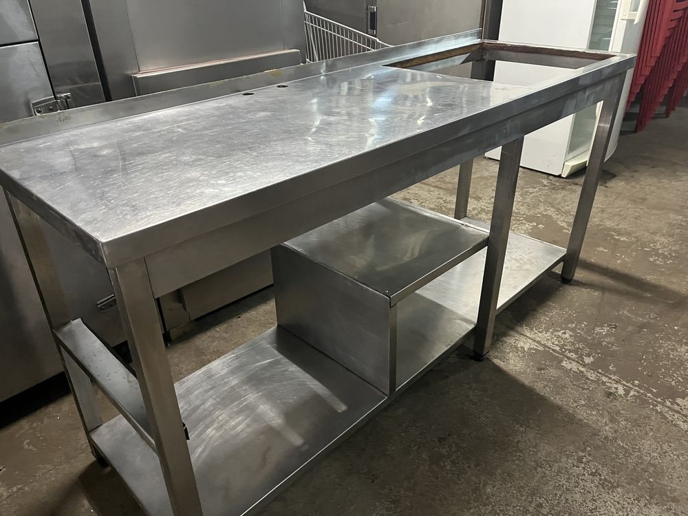 Escaparate em inox com abertura para embutir placa , etc