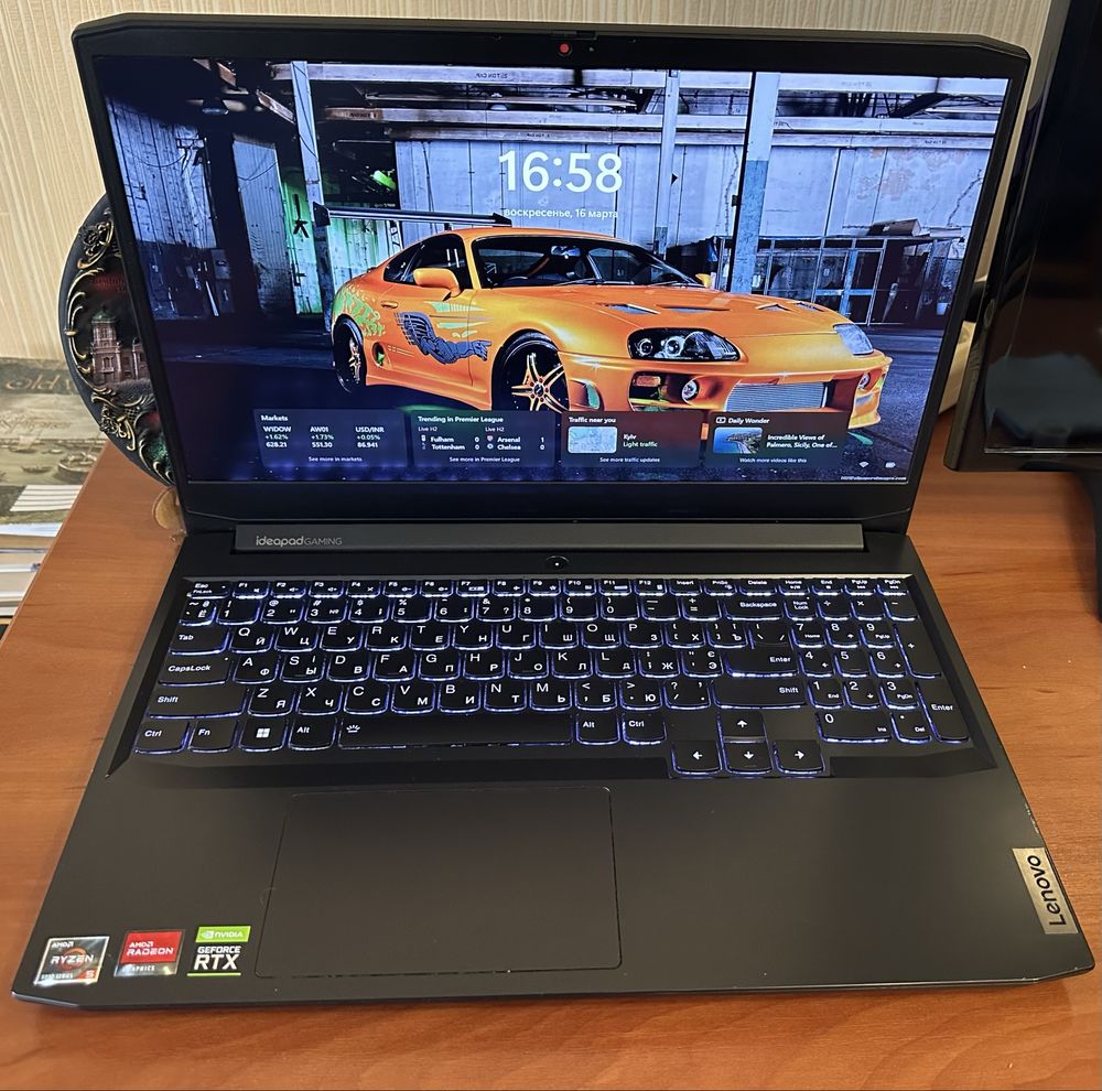 Ноутбук Lenovo IdeaPad Gaming 3 15ACH6 Shadow Black (82K200TERA)
