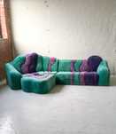 Polster mit Pep seledynowa sofa modułowa lata 80 90 vintage #3