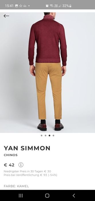 Штани, брюки-чінос бренд Yan Simmon нові