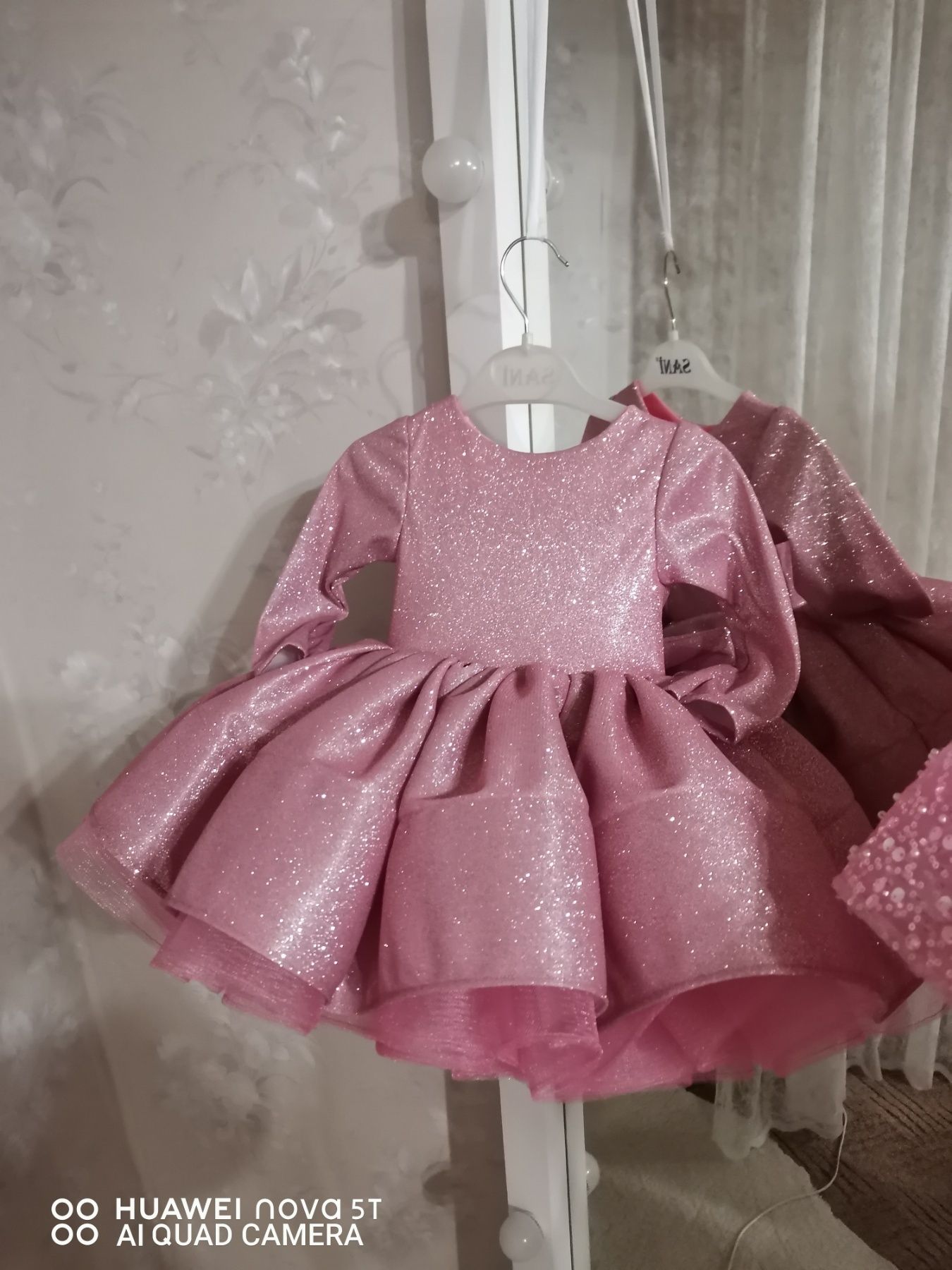 Рожева сукня 80-86см