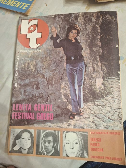 Revistas vintage radio televisão lenita gentil