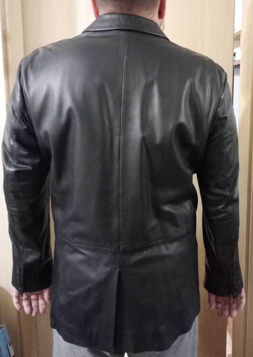 męska marynarka kurtka skórzana Cinque rozmiar 54