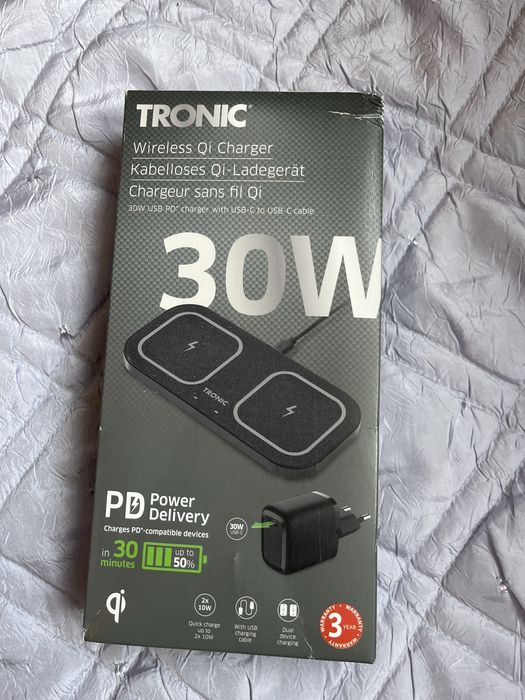 Ładowarka indukcyjna podwójna 30W Tronic