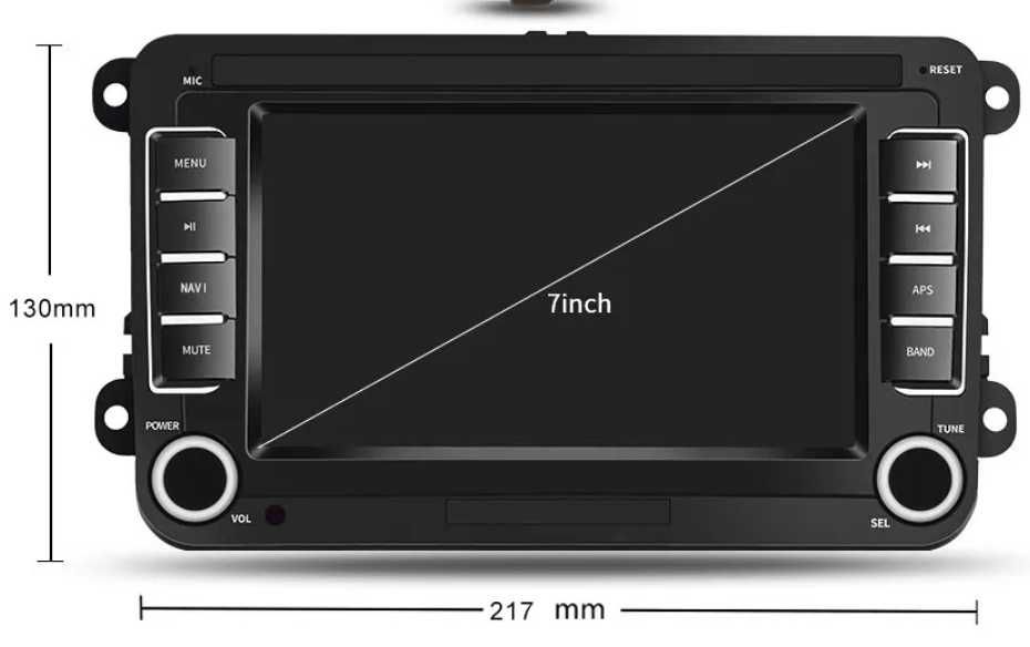 Магнитола Android 9,10"2Din GPS VW Nissan Hyundai WIFI 4ядра/2GB /32gb
