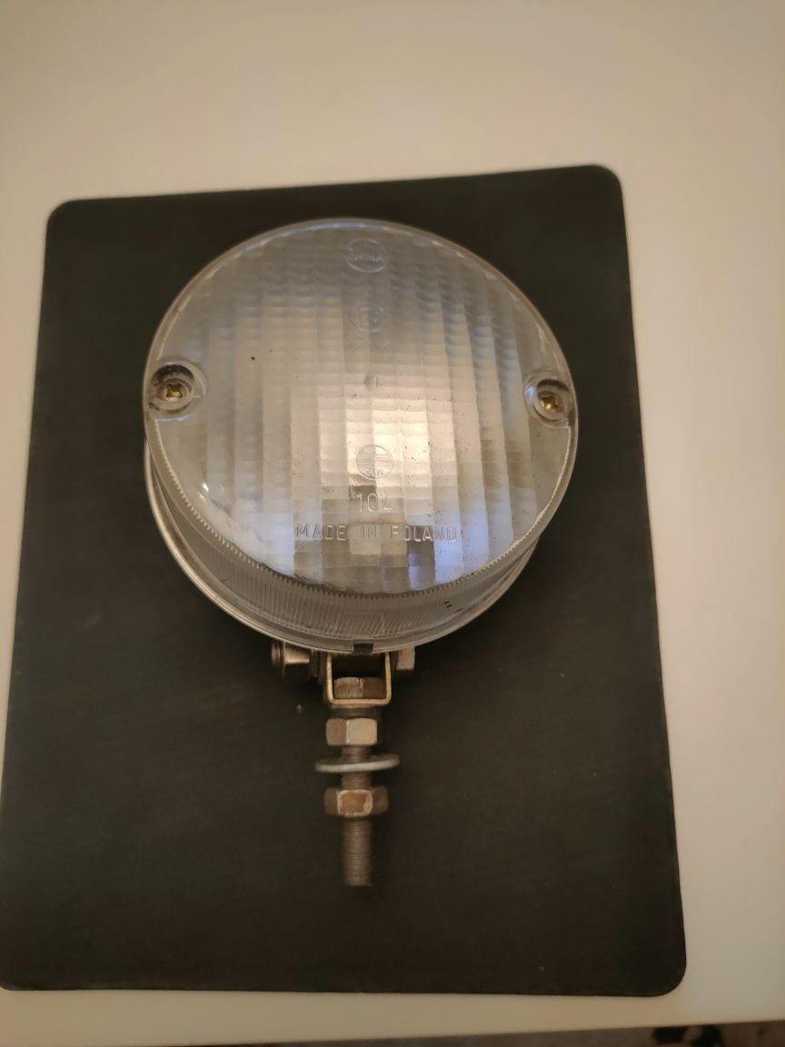 Zabytkowy halogen samochodowy Zem made in Poland