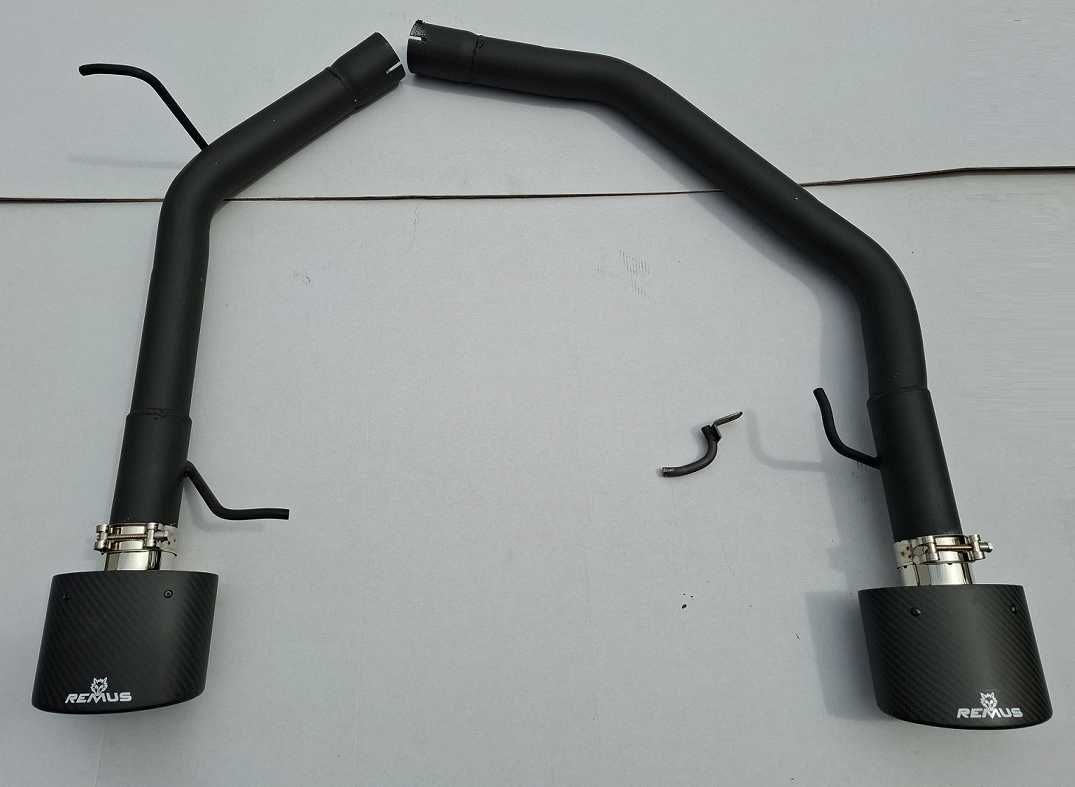 tłumik wydech przelot rura AUDI A5 8t A4 B8 S4 S5 RS4 remus 150x90mm