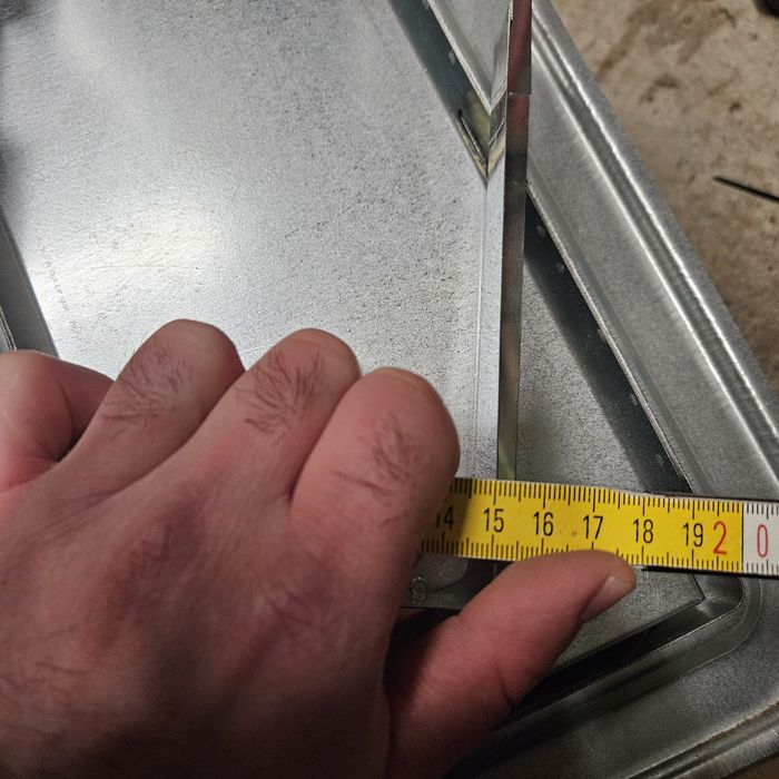 drzwiczki rewizyjne kominowe antywybuchowe ocynkowane + zaślepka