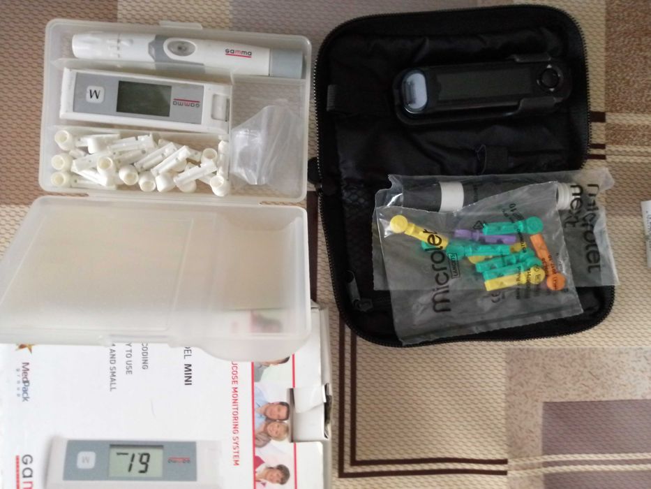 Глюкометри Gamma Diamond,mini,Accu-chek Performa Contour XT