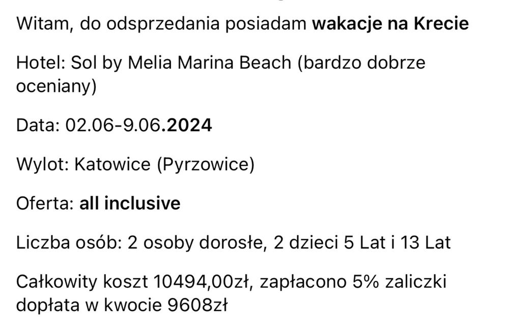 Wakacje  Kreta z Katowic All inclusive