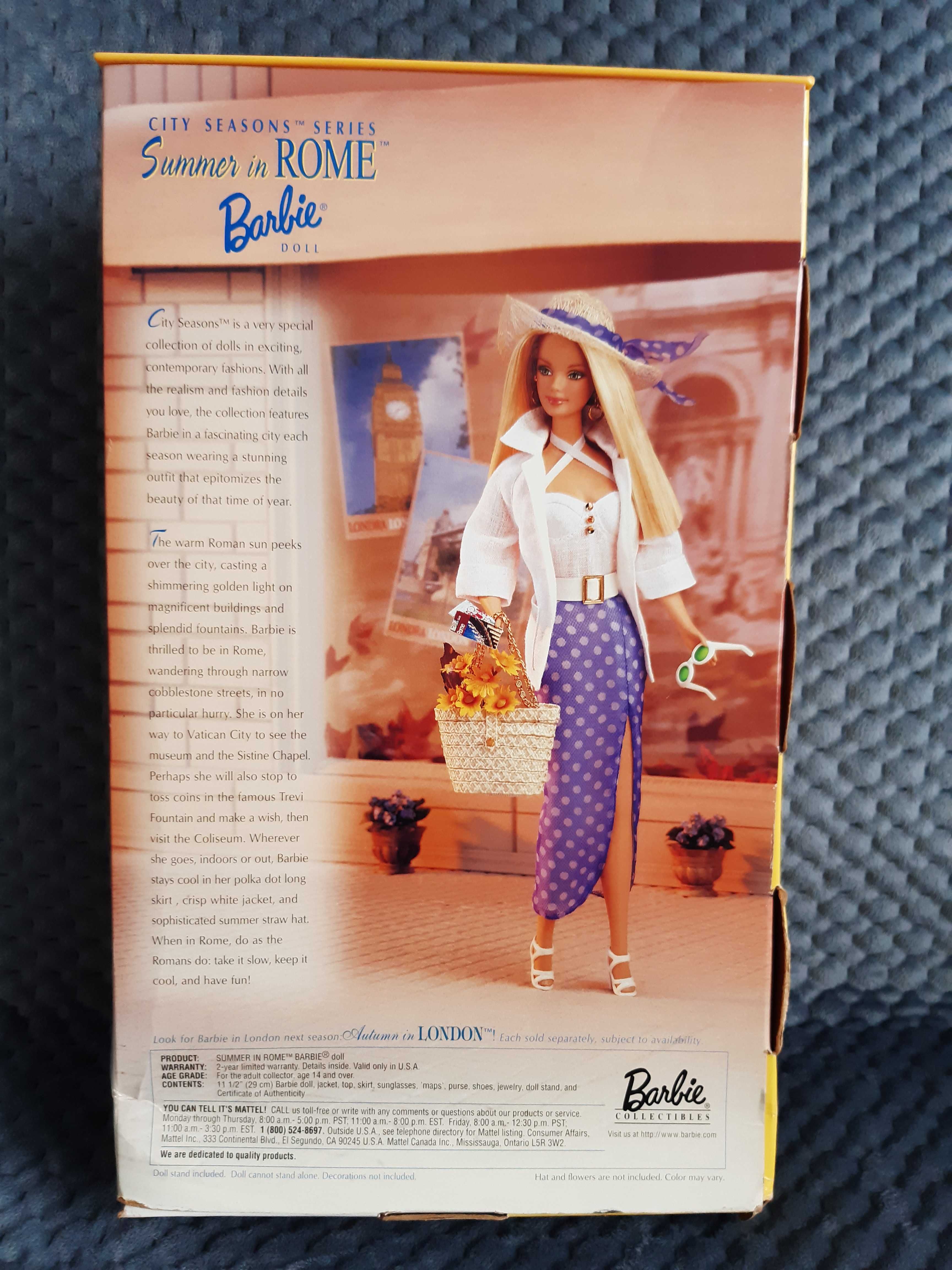 Lalka Barbie kolekcjonerska Summer in Rome City Seasons