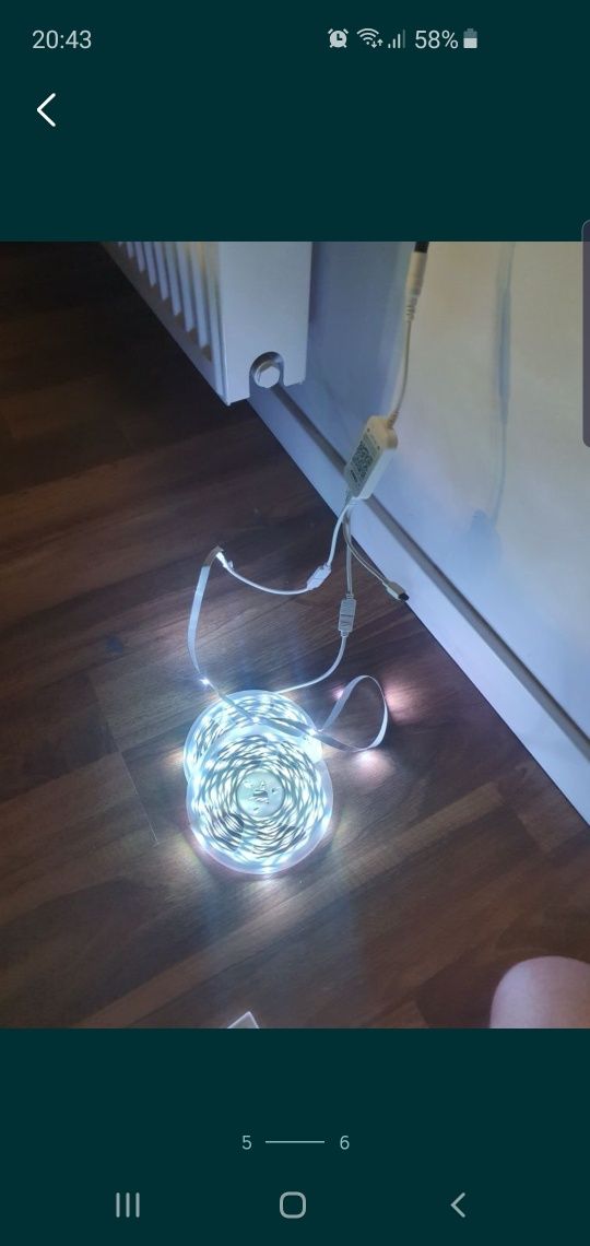 Taśma Led z pilotem kolor