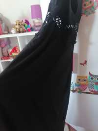 Piękna czarna długa sukienka asos s