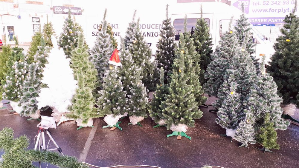 choinka sztuczna SOSNA DIAMENTOWA polski producent stoisko OKAZJA