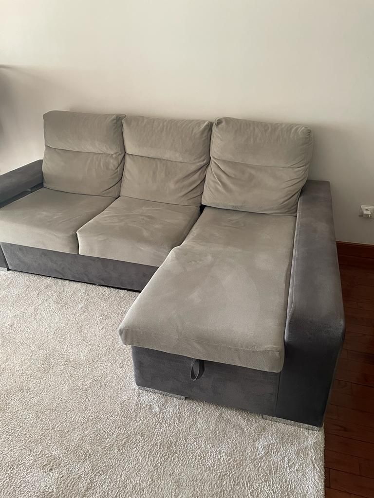 Sofa cinza  3 lugares