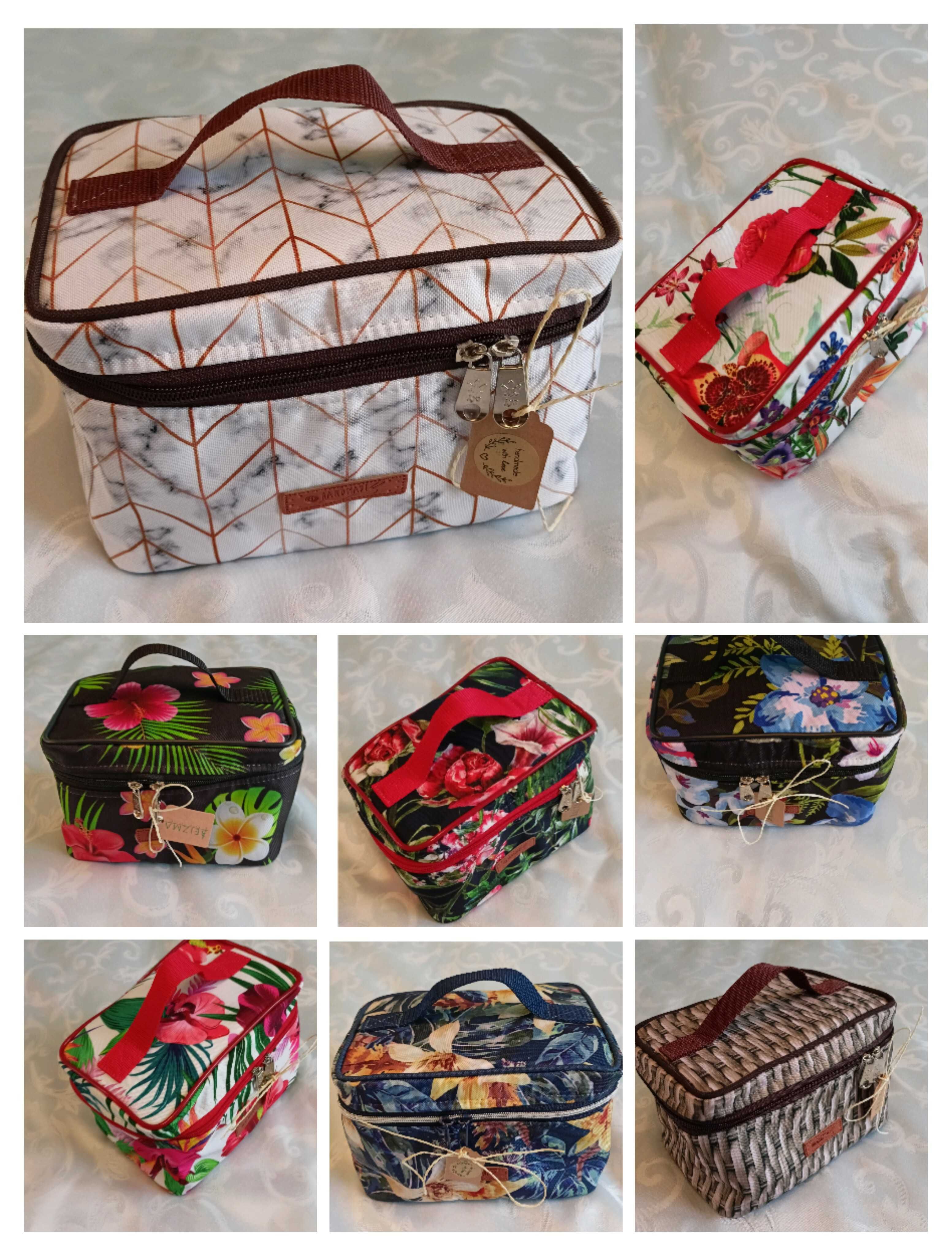Kuferek kosmetyczka organizer handmade rękodzieło artystyczne
