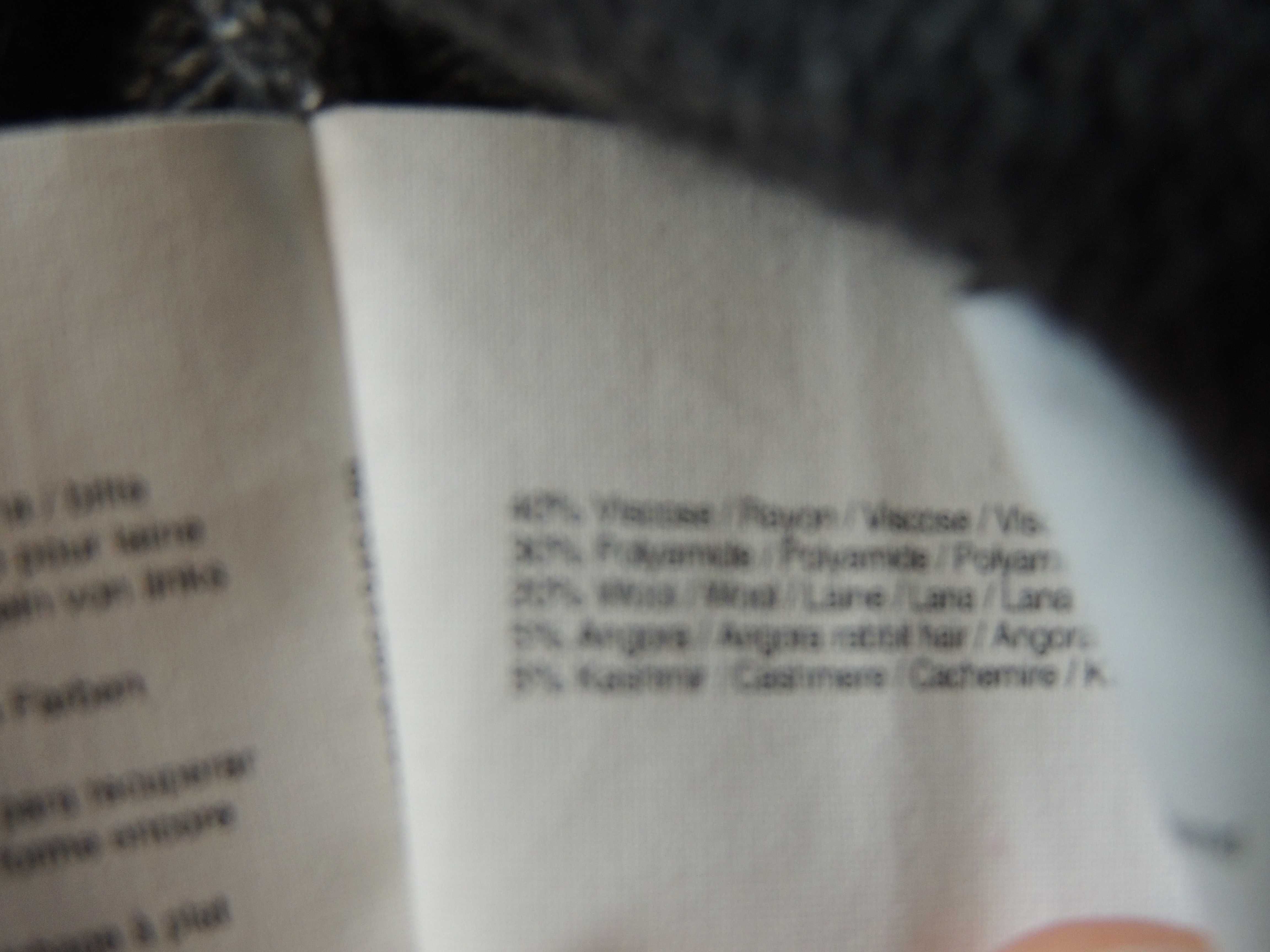 Esprit sweter sweterek wełna kaszmir angora lekki miękki