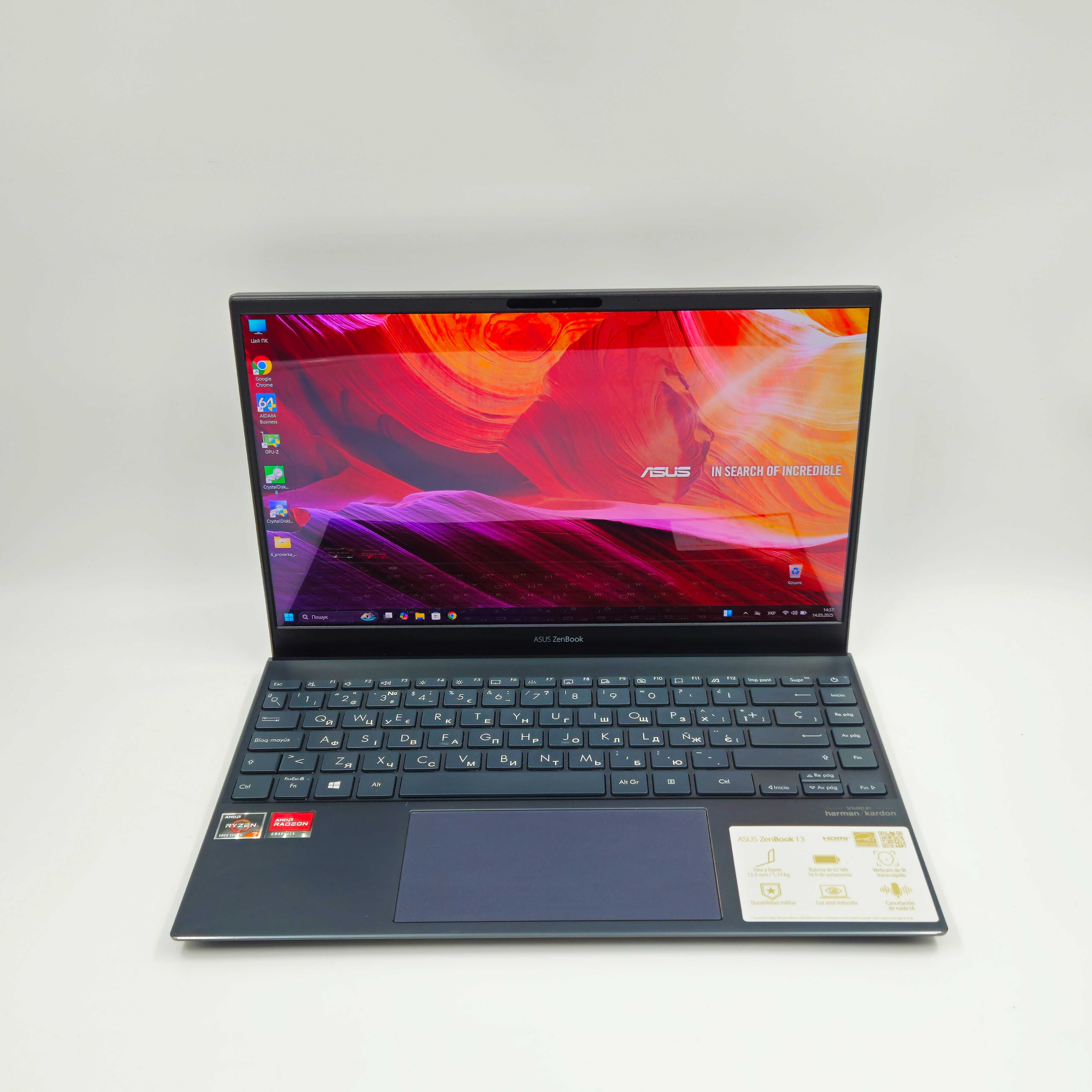 Ноутбук Asus Zenbook 13 UM325U (13,3"OLED,FHD/R7-5700u/16GB/512GB)