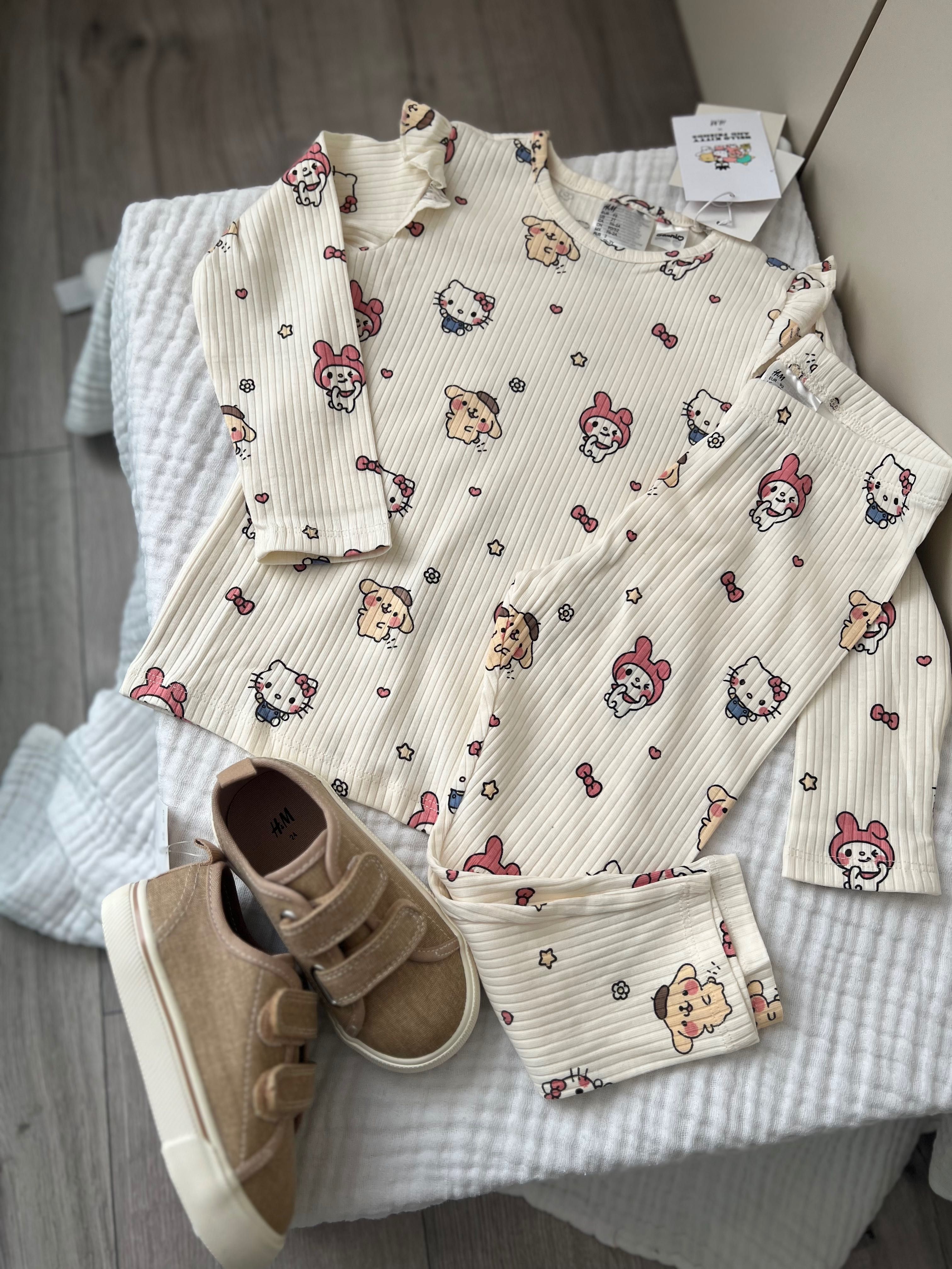 Джинсова спідниця H&M / лонгслів H&M/ костюм H&M