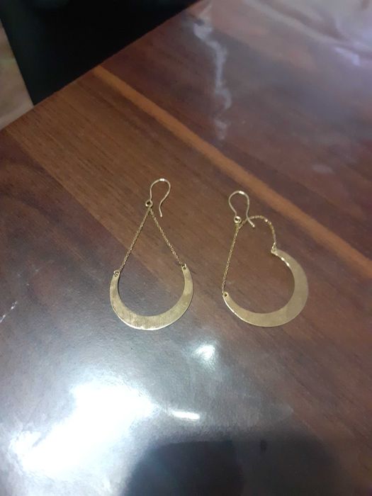 Piękne złote kolczyki