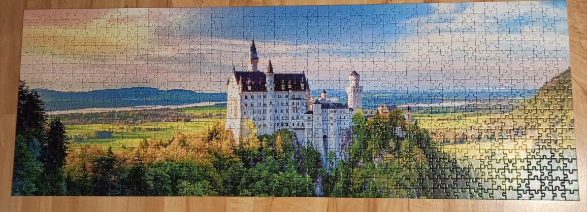 Puzzle Trefl 1000, panorama Zamek Neuschwanstein