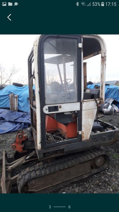 Minikoparka pel job eb 16.4 uszkodzona